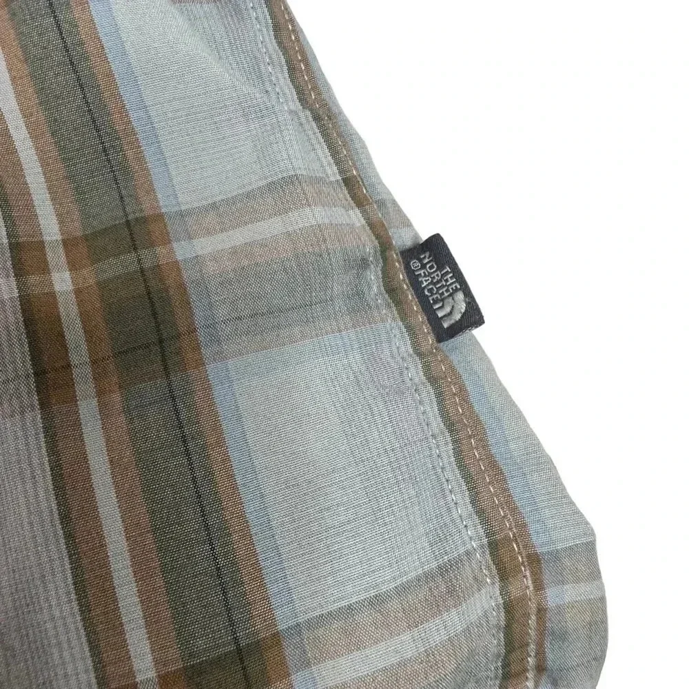 The North Face Plaid Shortsleeve Casual Button Down Shirt Size XXL